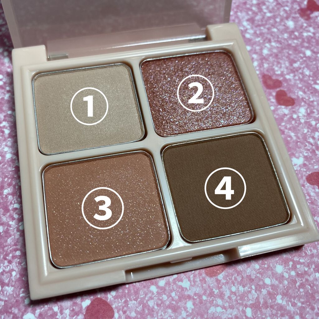 ヌードロップアイシャドウパレット 07 テンドコーラル/HOLIKA HOLIKA/アイシャドウパレットを使ったクチコミ（2枚目）