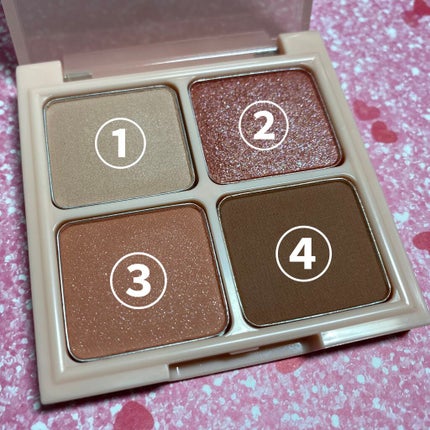 ヌードロップアイシャドウパレット/HOLIKA HOLIKA/アイシャドウパレットを使ったクチコミ(2枚目)