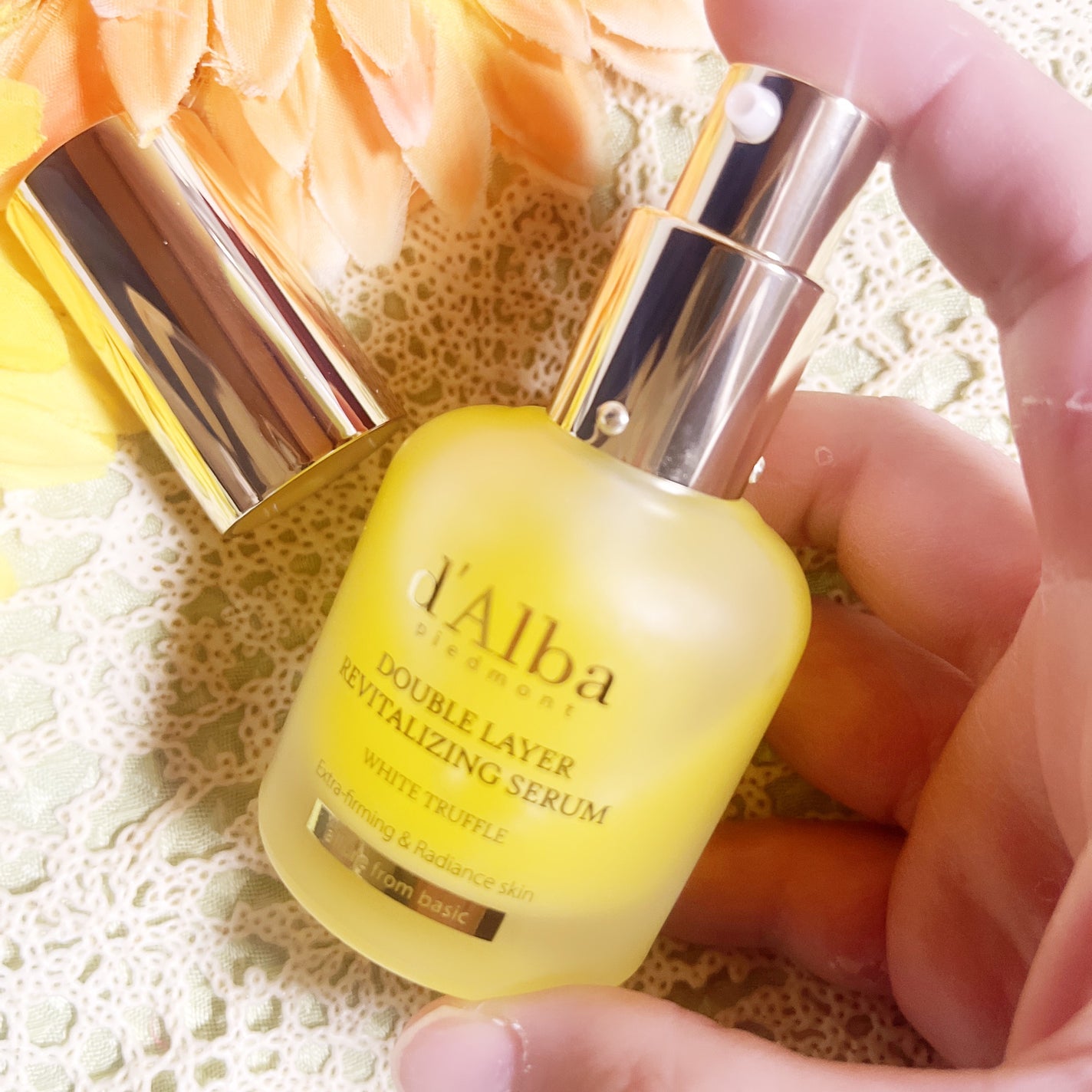 ホワイトトリュフダブルレイヤーリバイタライジングセラム/ダルバ/美容液を使ったクチコミ(2枚目)