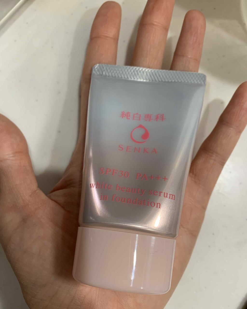 純白専科 すっぴん色づく美容液フォンデュ/SENKA(専科)/リキッドファンデーションを使ったクチコミ(2枚目)