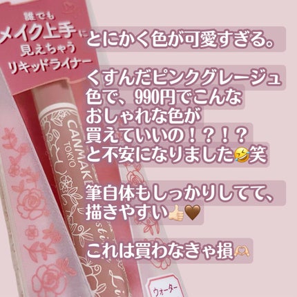 ラスティングリキッドライナー/キャンメイク/リキッドアイライナーを使ったクチコミ(2枚目)