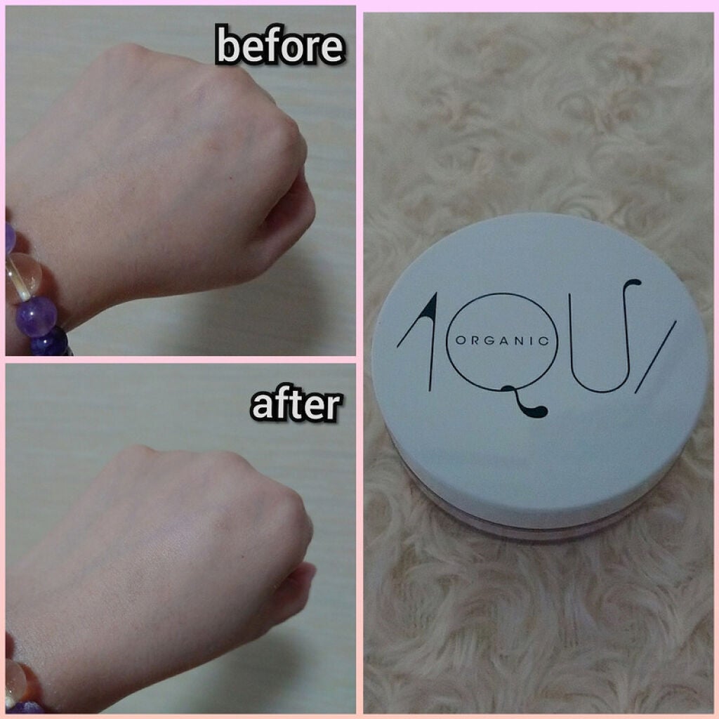 オーガニックフェイスパウダーUV/アクア・アクア/ルースパウダーを使ったクチコミ(6枚目)
