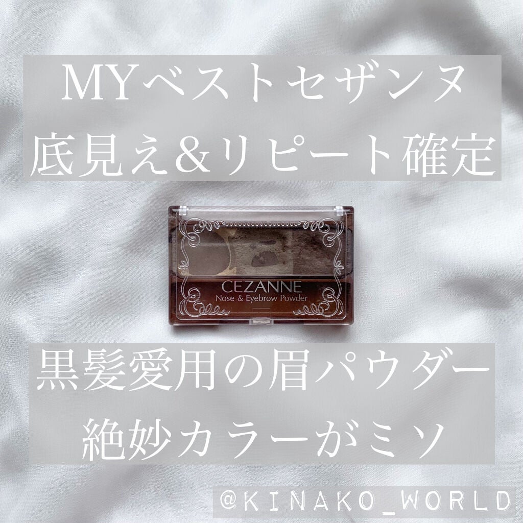 ノーズ&アイブロウパウダー/CEZANNE/パウダーアイブロウを使ったクチコミ(1枚目)