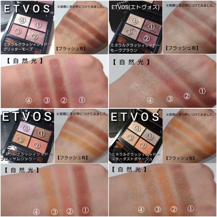 ミネラルクラッシィシャドー/エトヴォス/アイシャドウパレットを使ったクチコミ(8枚目)