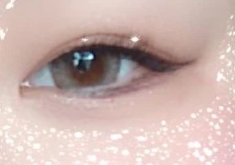 Flurry by colors 1day パールライトブラウン(ぽんぽこたぬき)/Flurry by colors/ワンデー（１DAY）カラコンを使ったクチコミ（1枚目）