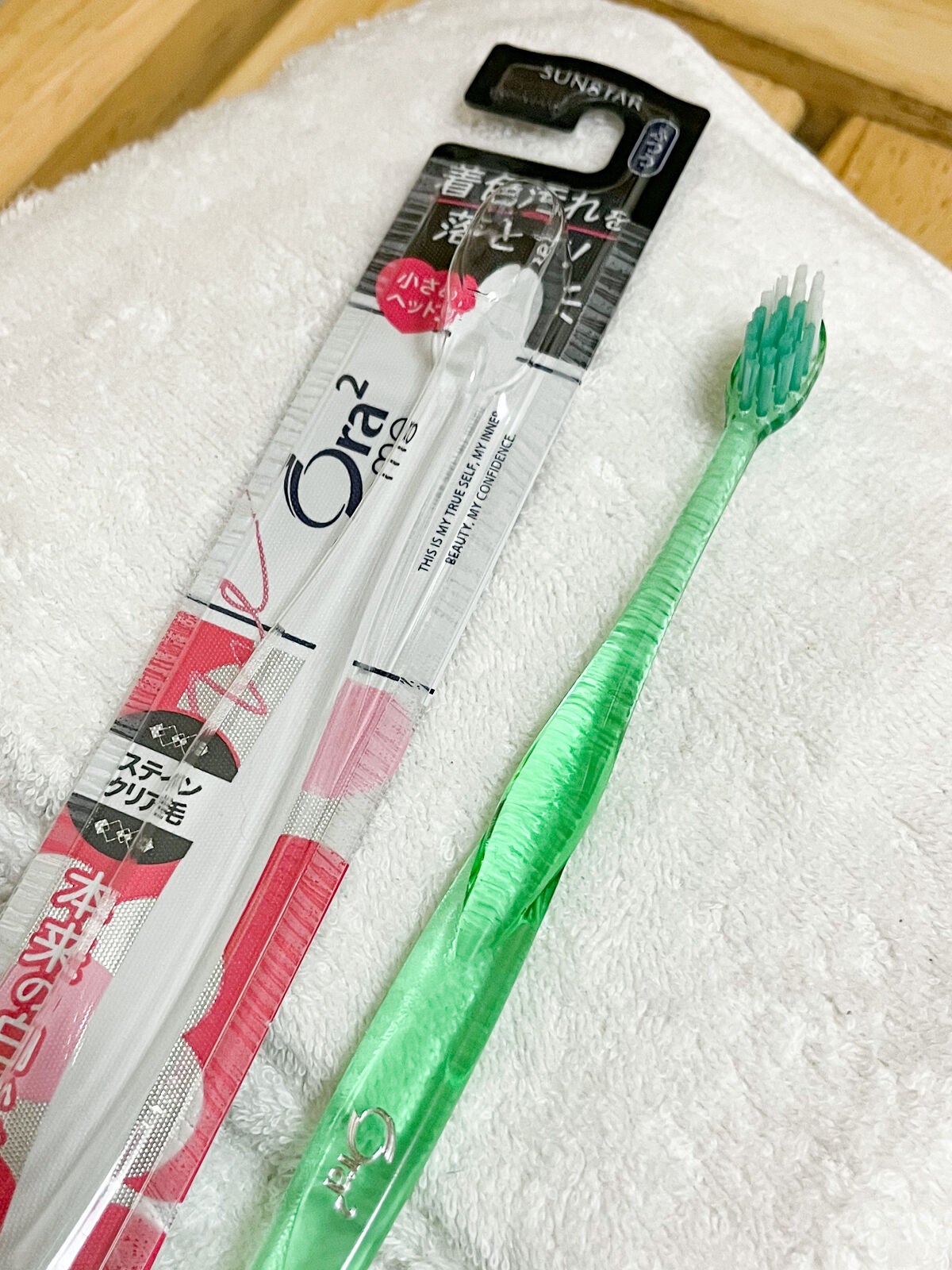 オーラツーミー ハブラシ ステインクリア ふつう/オーラツー/歯ブラシを使ったクチコミ(7枚目)