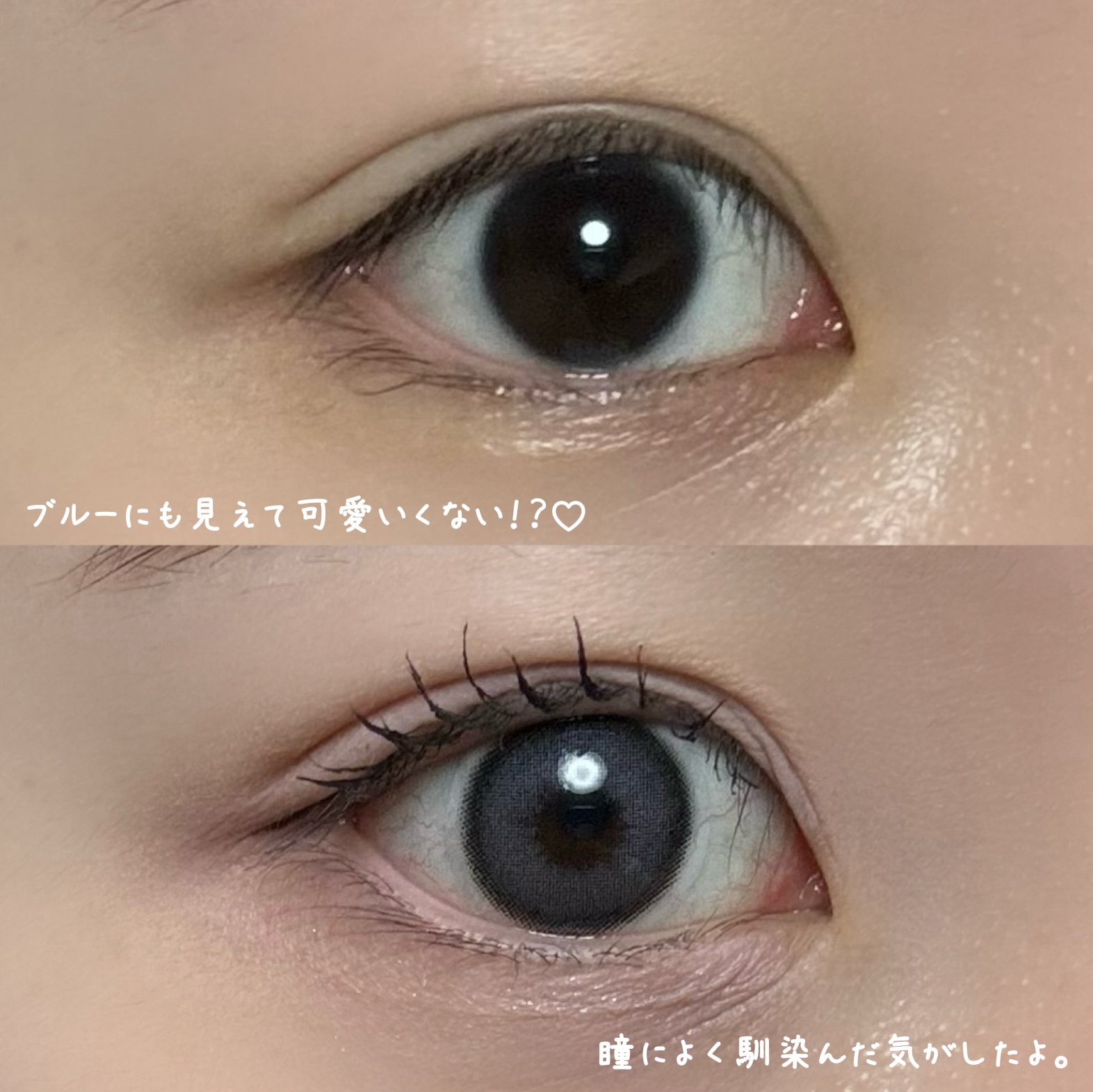 サンドシリーズ サンドグレー/LENSSIS/カラーコンタクトレンズを使ったクチコミ（3枚目）