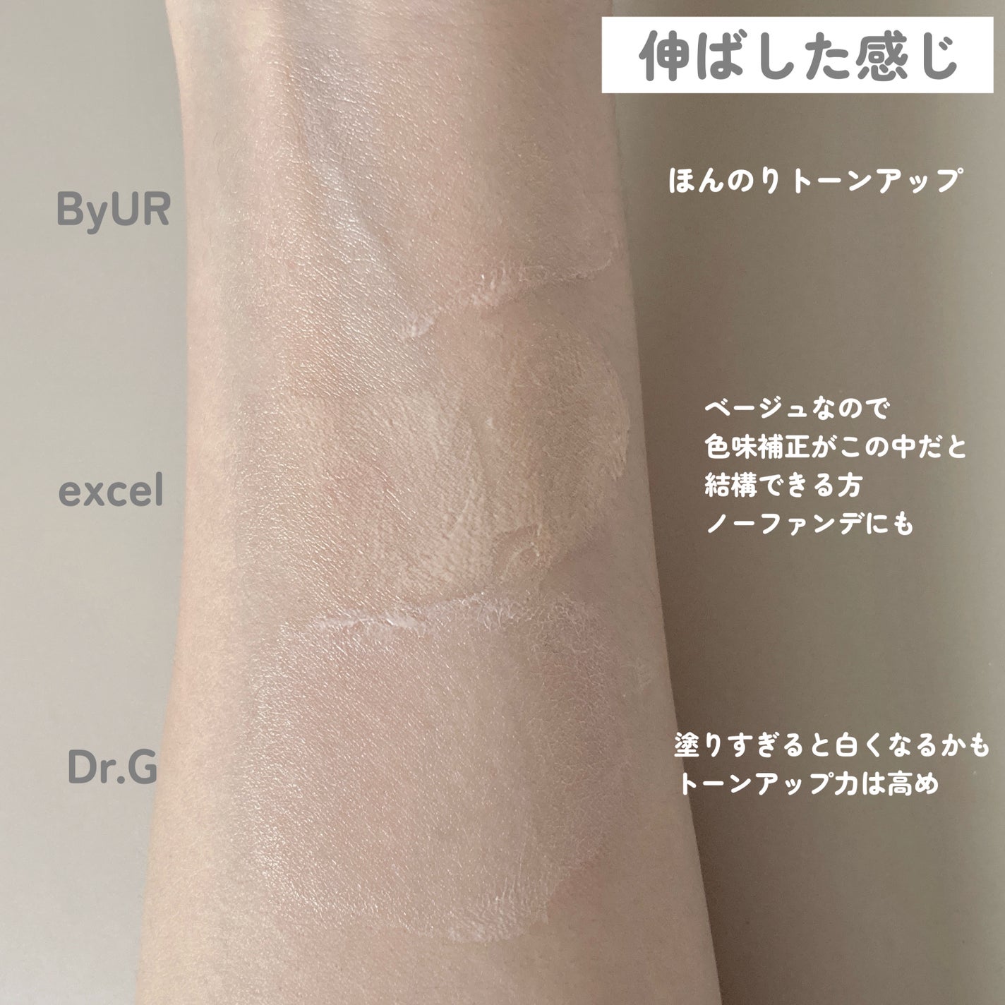 モチベートユアスキン/excel/化粧下地を使ったクチコミ(5枚目)
