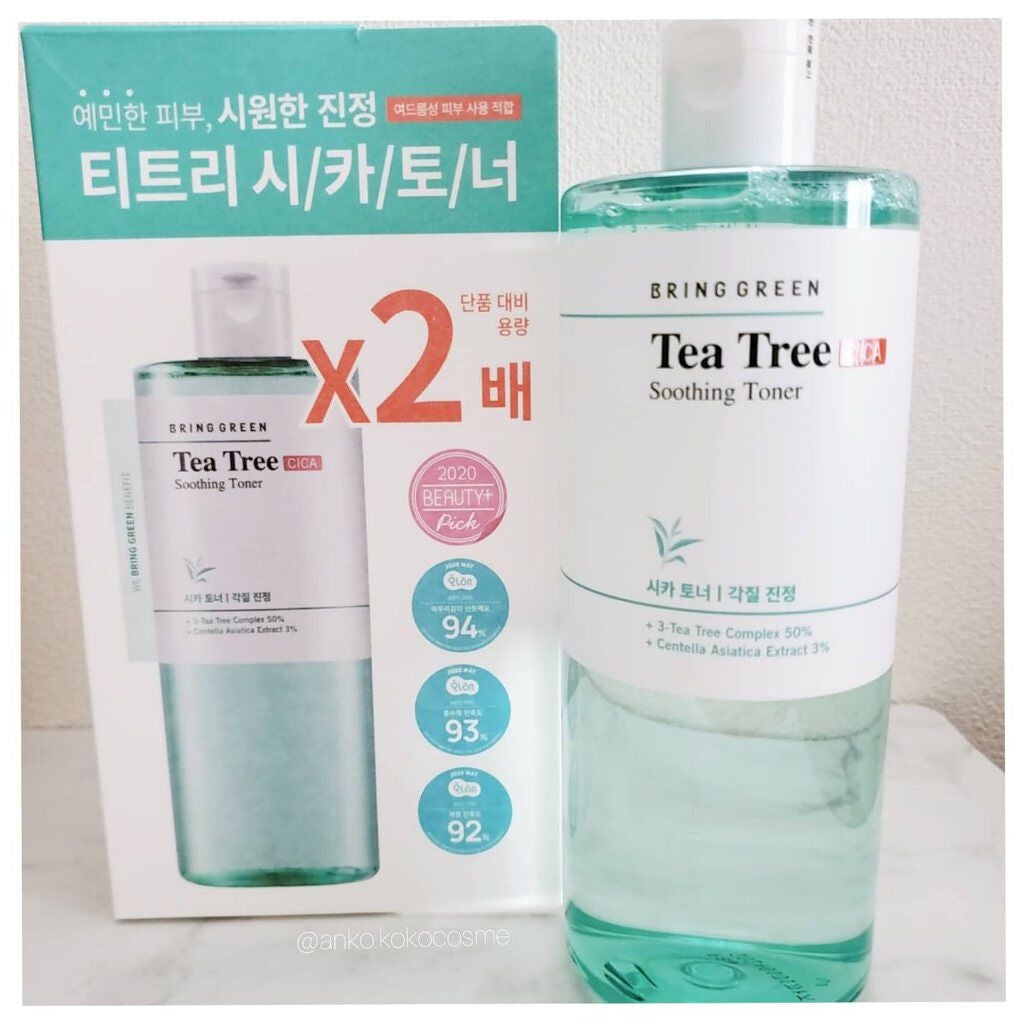 ティーツリーシカスージングトナー/BRING GREEN/化粧水を使ったクチコミ(2枚目)