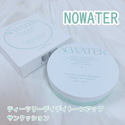 ティーツリーデイデイトーンアップサンクッション/NOWATER/日焼け止めローションを使ったクチコミ(1枚目)