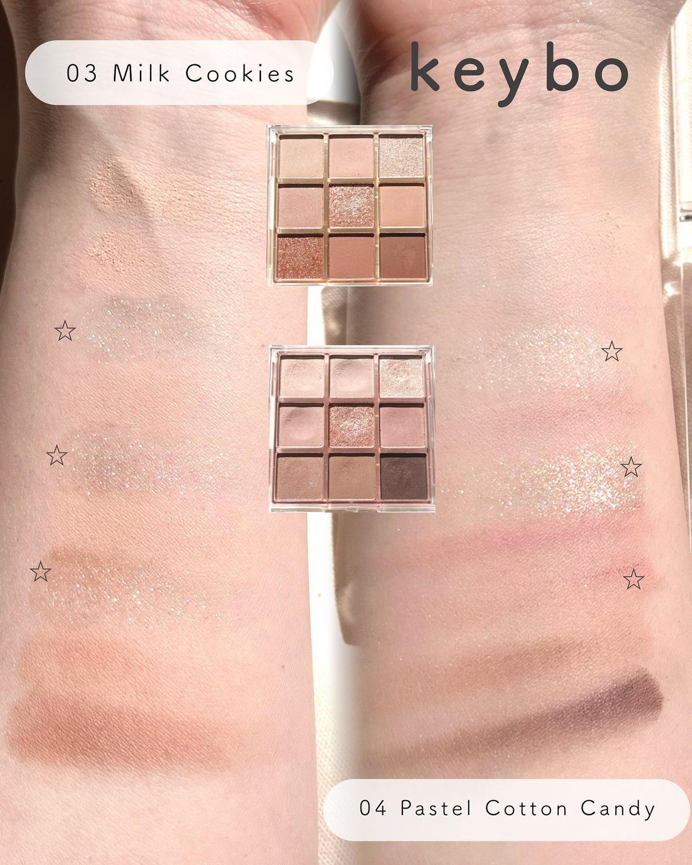KEYBO FALL IN LOVE SHADOW PALETTE/keybo/アイシャドウパレットを使ったクチコミ(3枚目)