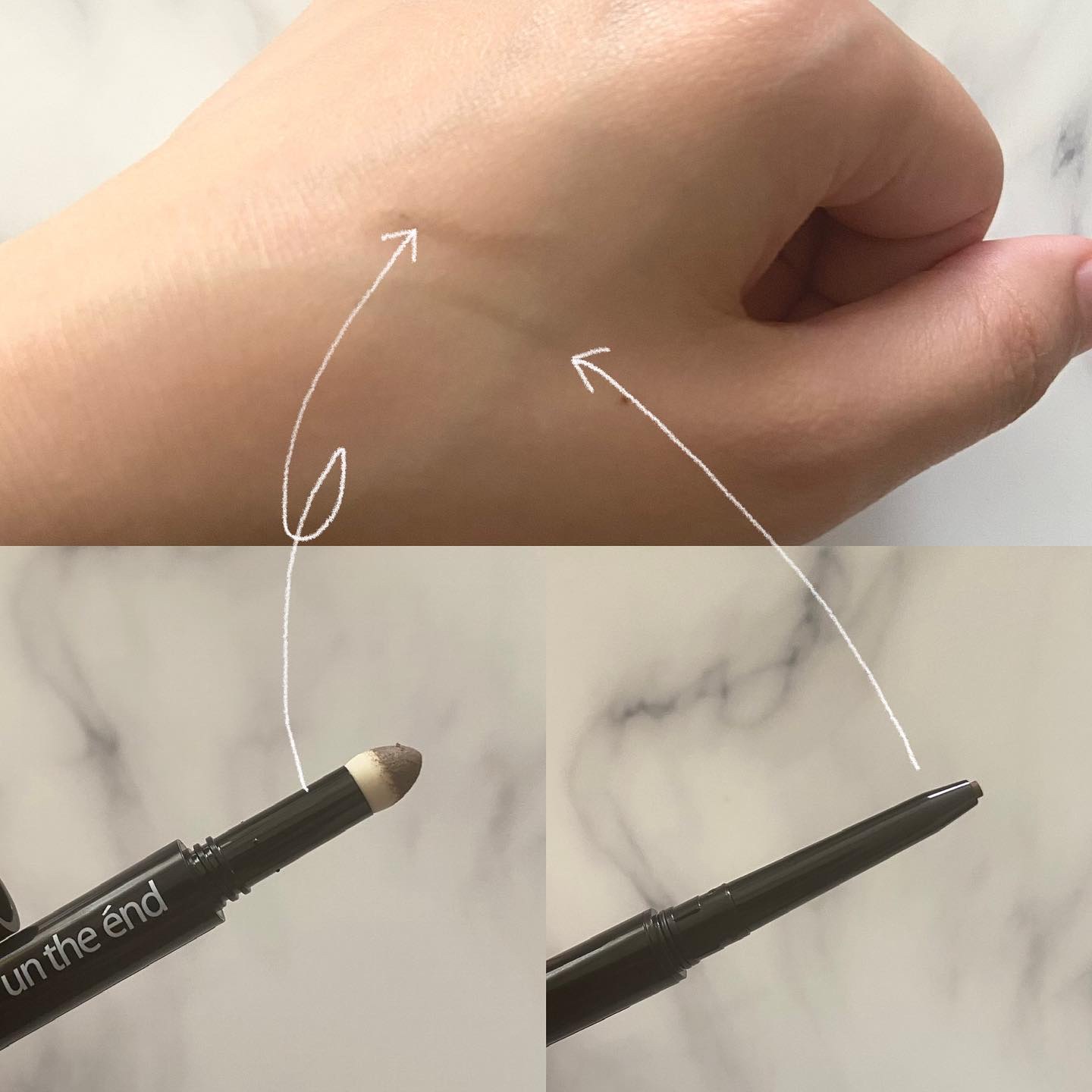 アンジエンド ラストアイブロー/シーヴァ/アイブロウペンシルを使ったクチコミ（3枚目）