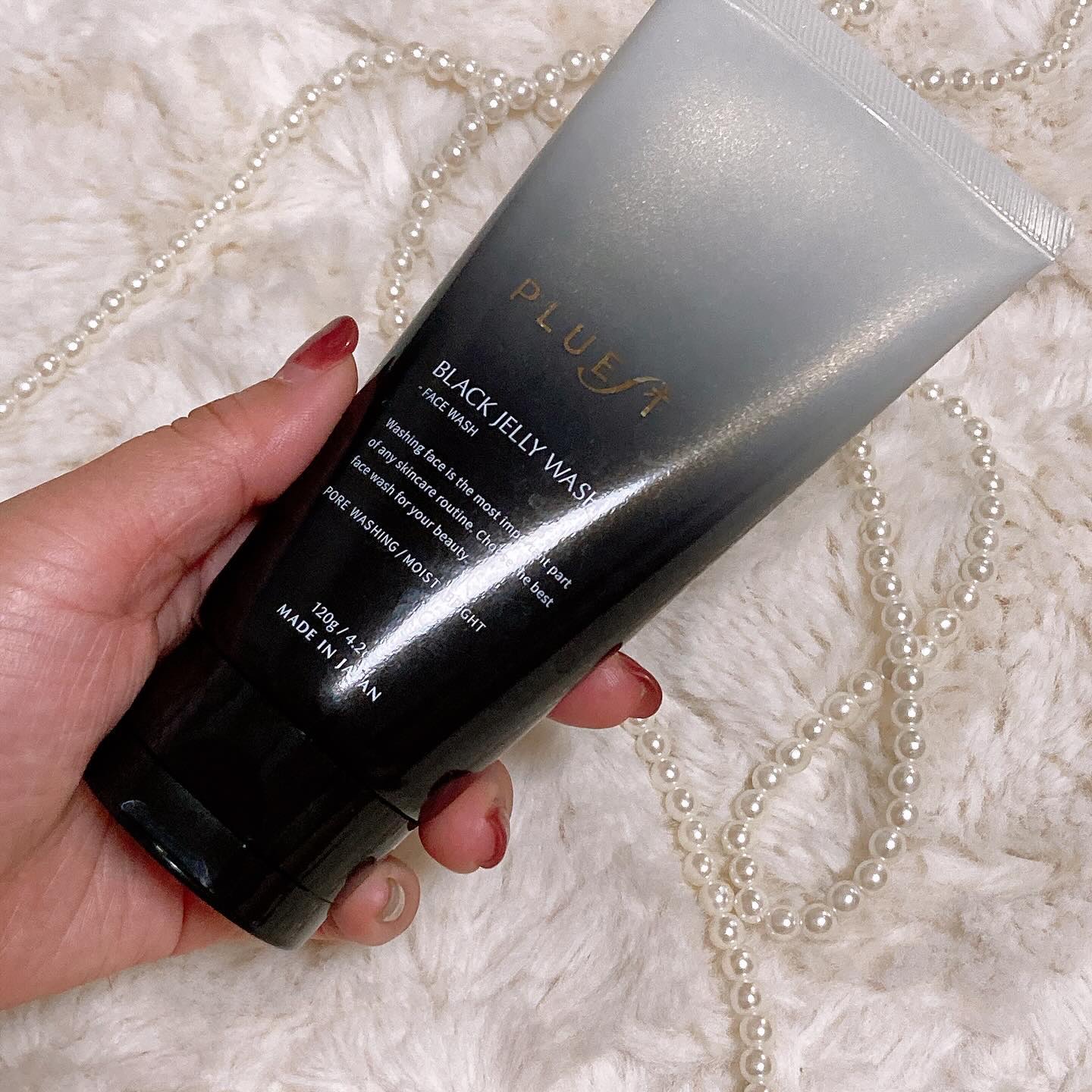 BLACK JELLY WASH（ブラックジェリーウォッシュ）/PLUEST/その他洗顔料を使ったクチコミ（2枚目）