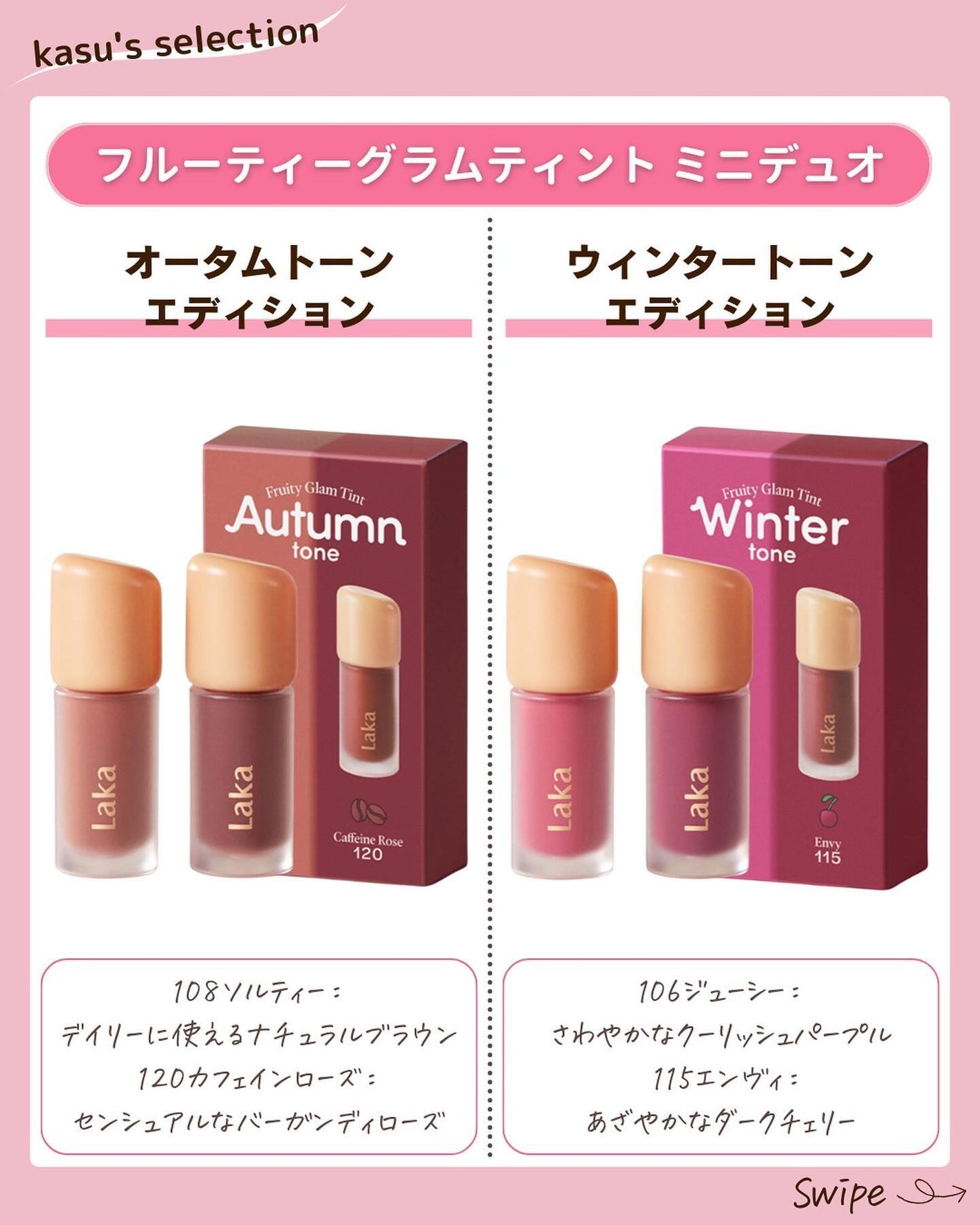 フルーティーグラムティント/Laka/リップティントを使ったクチコミ(4枚目)