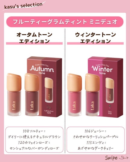 フルーティーグラムティント/Laka/リップティントを使ったクチコミ(4枚目)