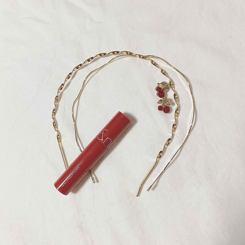 ジューシーラスティングティント/rom&nd/リップティントを使ったクチコミ（1枚目）