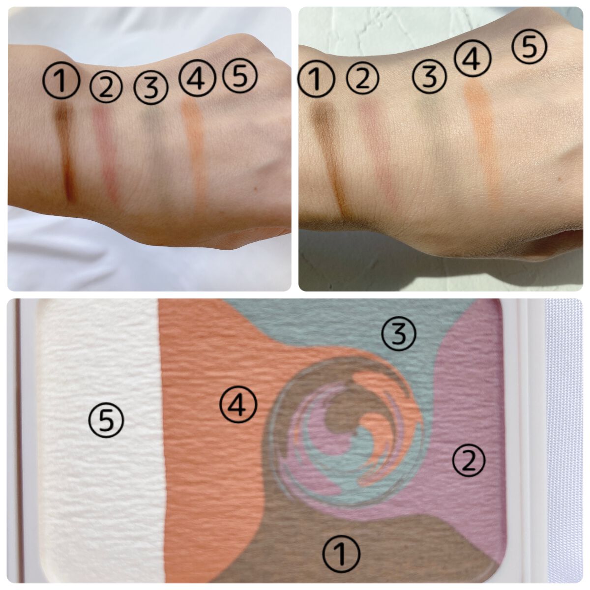 カラーブレンドアイブローマルチパレット/ディエム クルール/パウダーアイブロウを使ったクチコミ（3枚目）