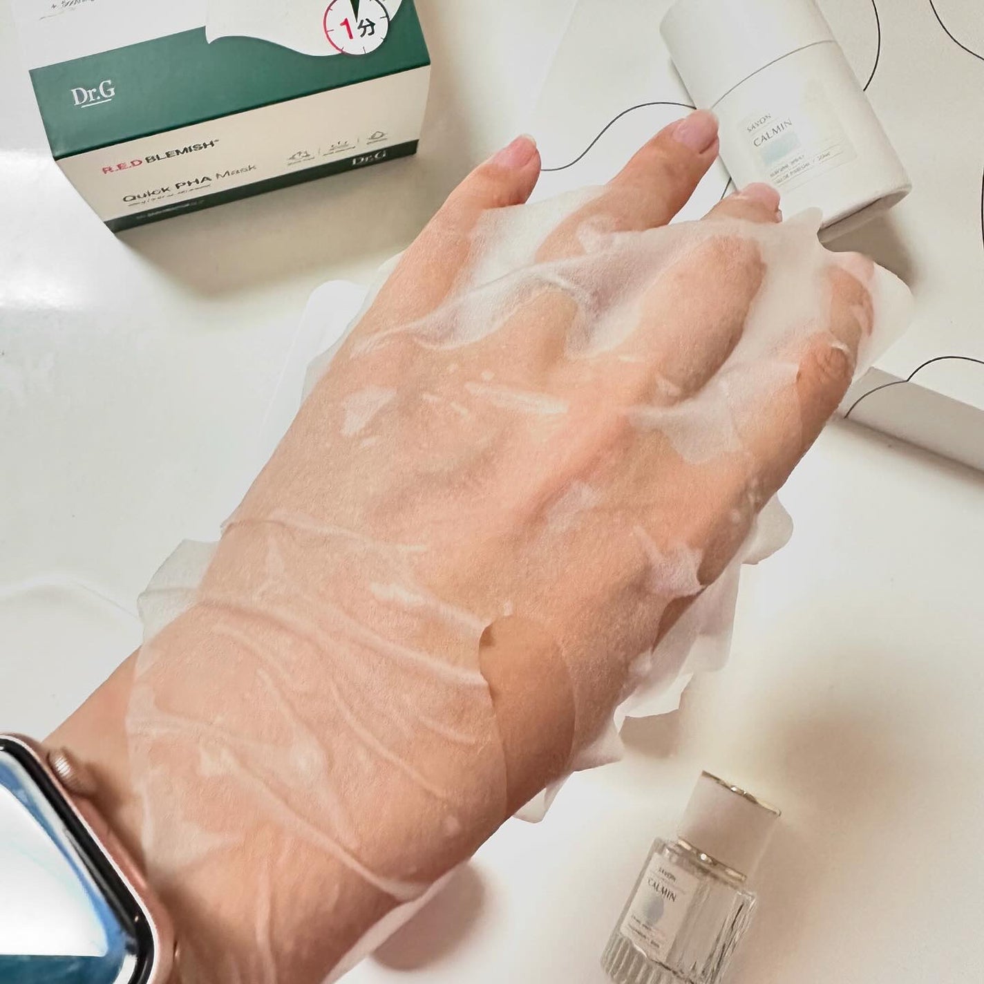 レッドブレミッシュクイックPHAシートマスク/Dr.G/シートマスク・パックを使ったクチコミ(4枚目)