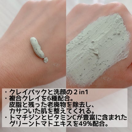 グリーントマトクレイマスククレンザー/FULLY/洗い流すパック・マスクを使ったクチコミ(3枚目)