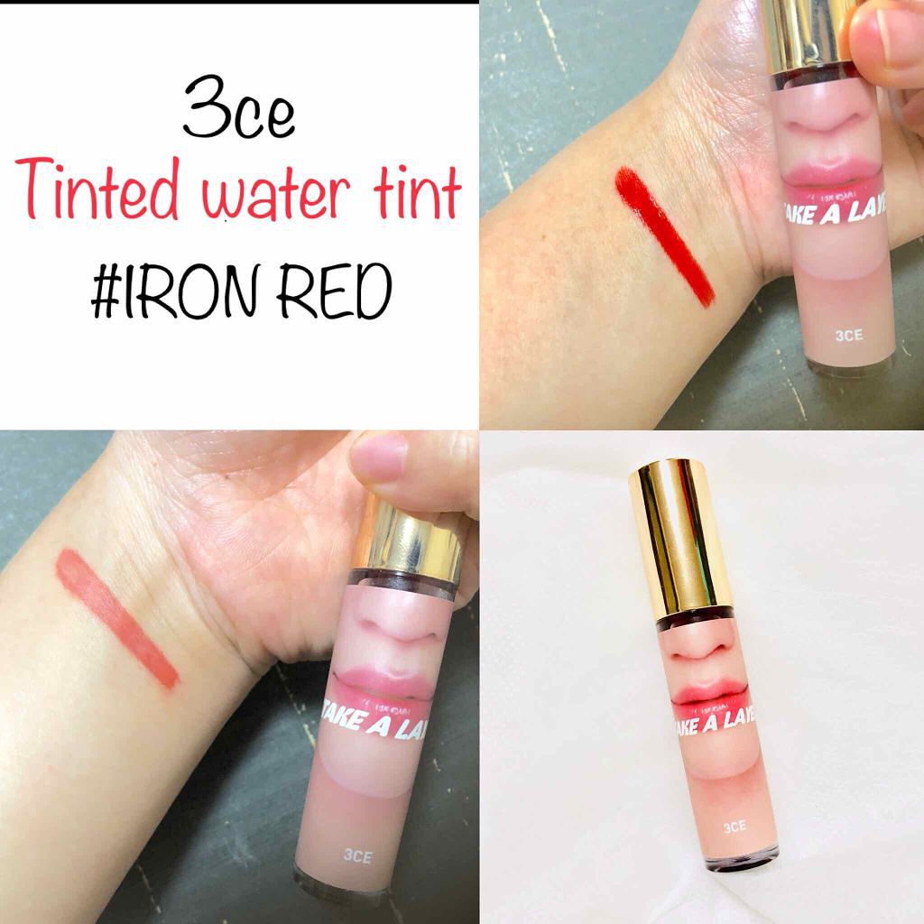 TAKE A LAYER TINTED WATER TINT/3CE/口紅を使ったクチコミ（1枚目）