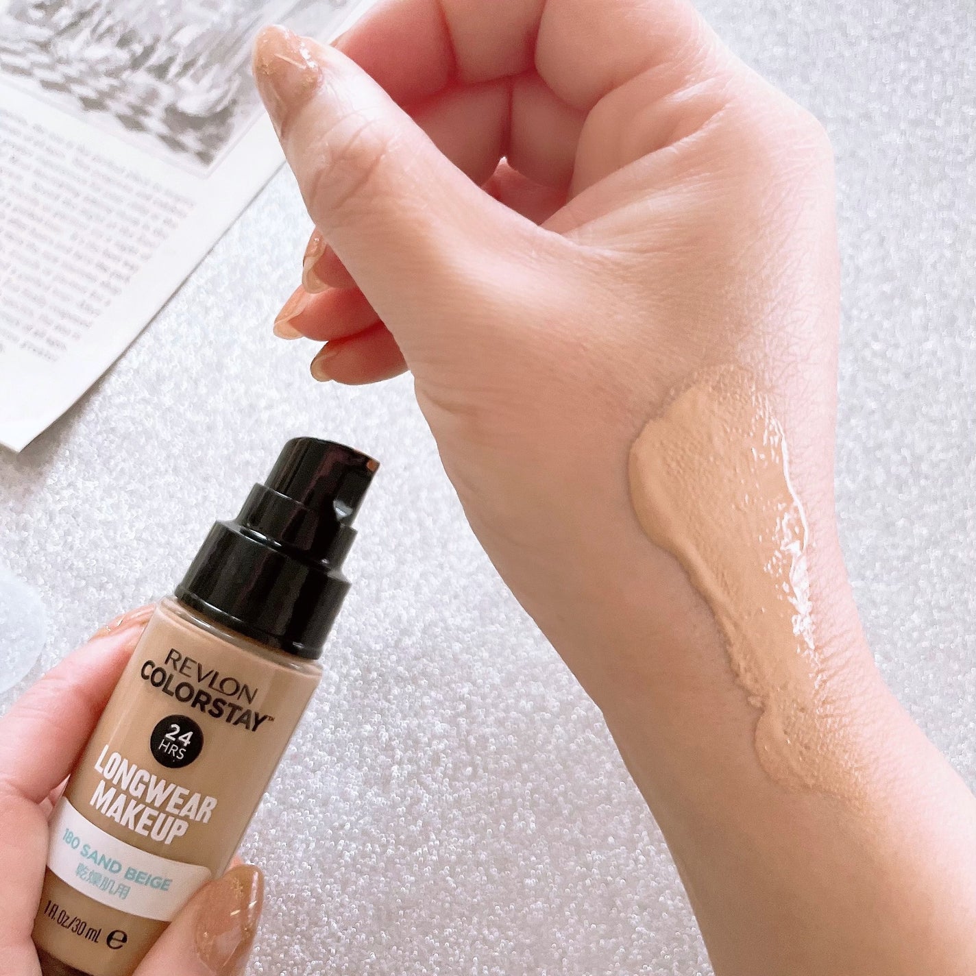 カラーステイ ロングウェア メイクアップ D/REVLON/リキッドファンデーションを使ったクチコミ(4枚目)