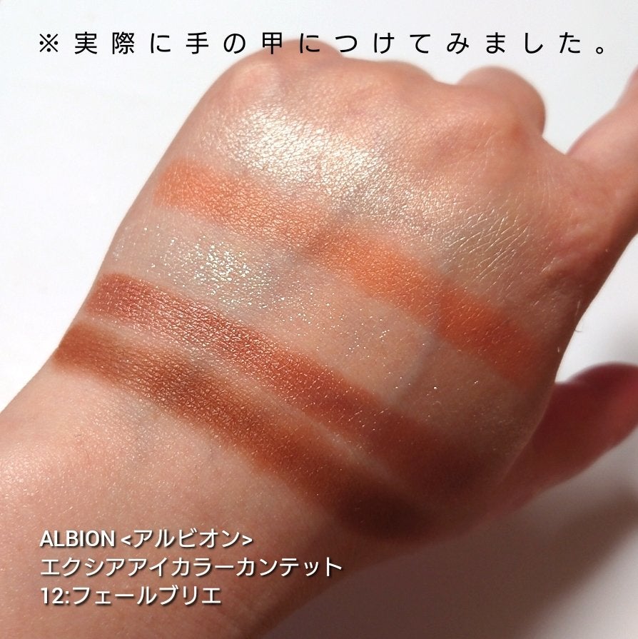 エクシア アイカラー カンテット/ALBION/アイシャドウパレットを使ったクチコミ(3枚目)
