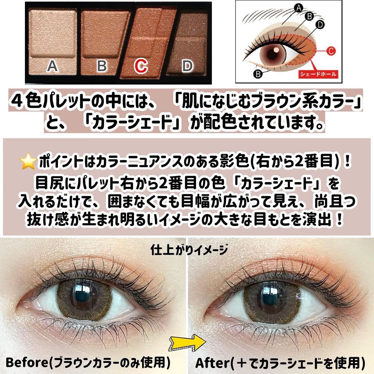デザイニングブラウンアイズ/KATE/アイシャドウパレットを使ったクチコミ(4枚目)