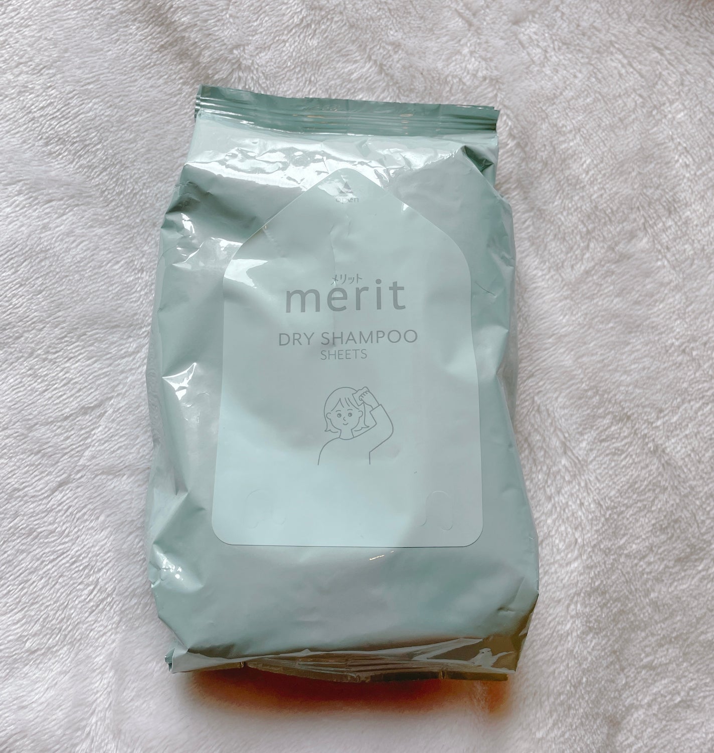 メリット ドライシャンプーシート すっきり爽快タイプ/メリット/ドライシャンプーを使ったクチコミ(1枚目)
