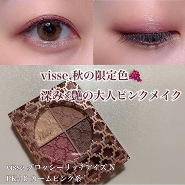 グロッシーリッチ アイズ N/Visée/パウダーアイシャドウを使ったクチコミ（1枚目）