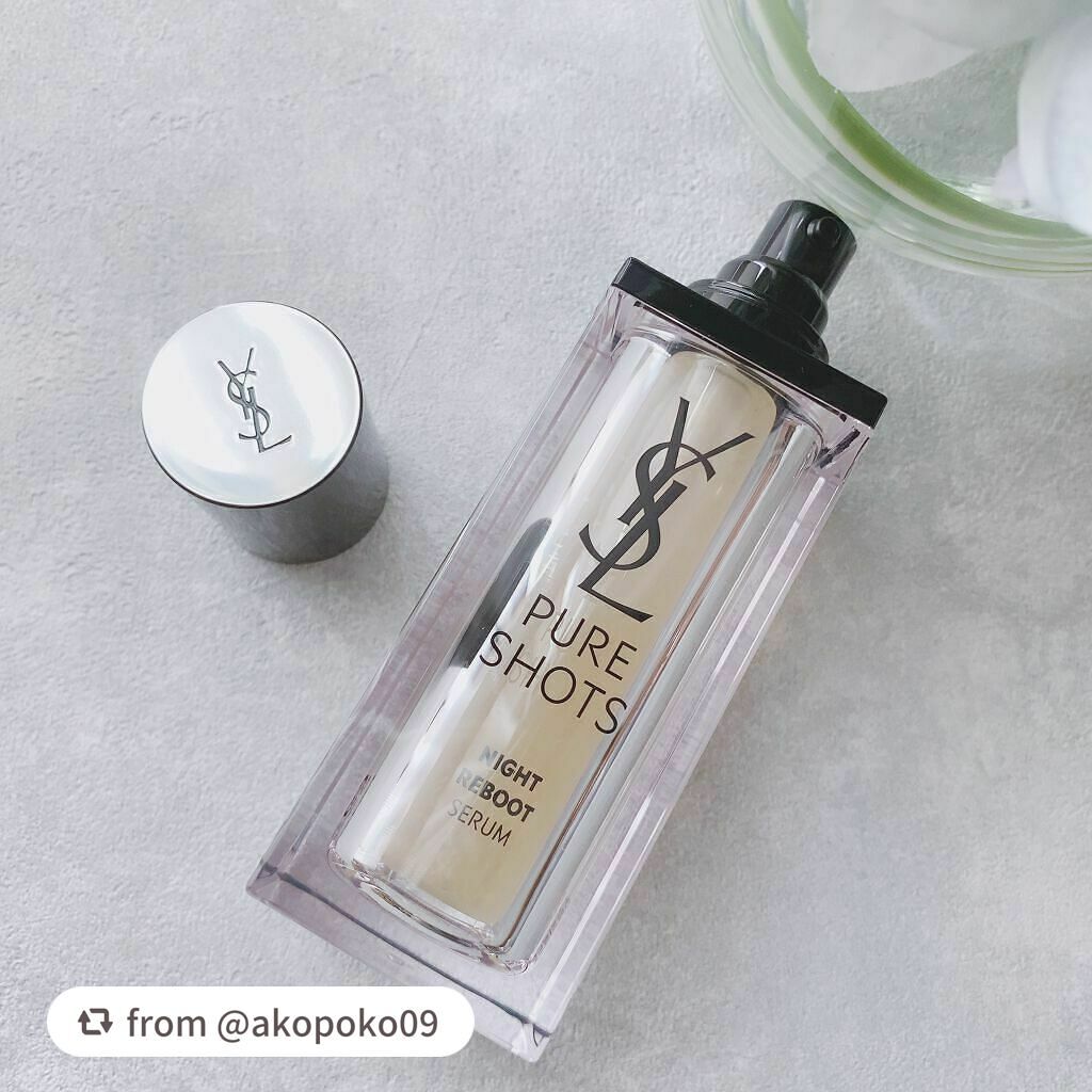 ピュアショット ナイト リチャージセラム/YVES SAINT LAURENT BEAUTE/美容液を使ったクチコミ(7枚目)