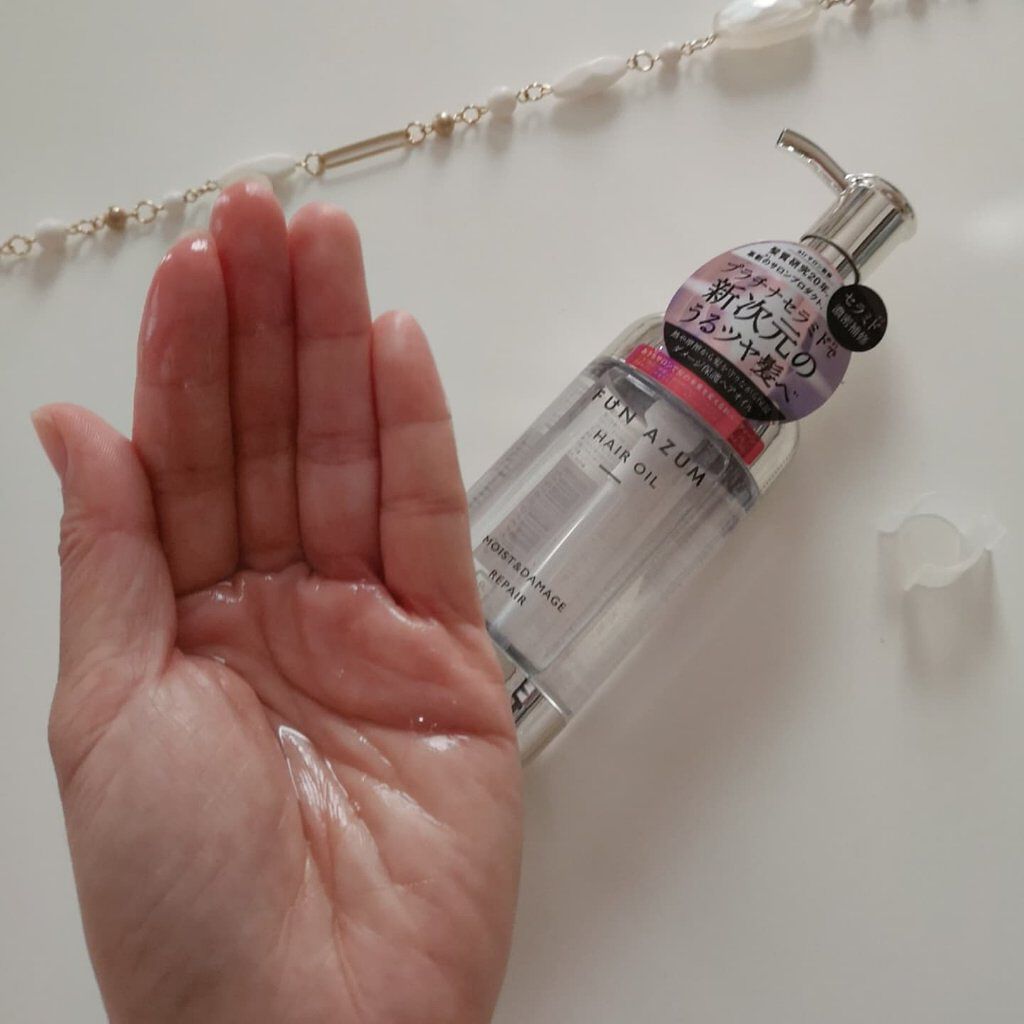モイスト＆ダメージリペア ヘアオイル/FUN AZUM/ヘアオイルを使ったクチコミ（3枚目）