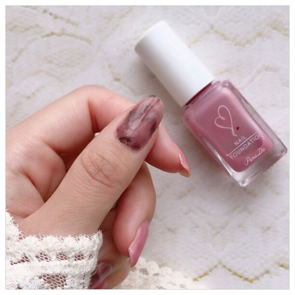 ネイルファンデーション/パラドゥ/マニキュアを使ったクチコミ（2枚目）