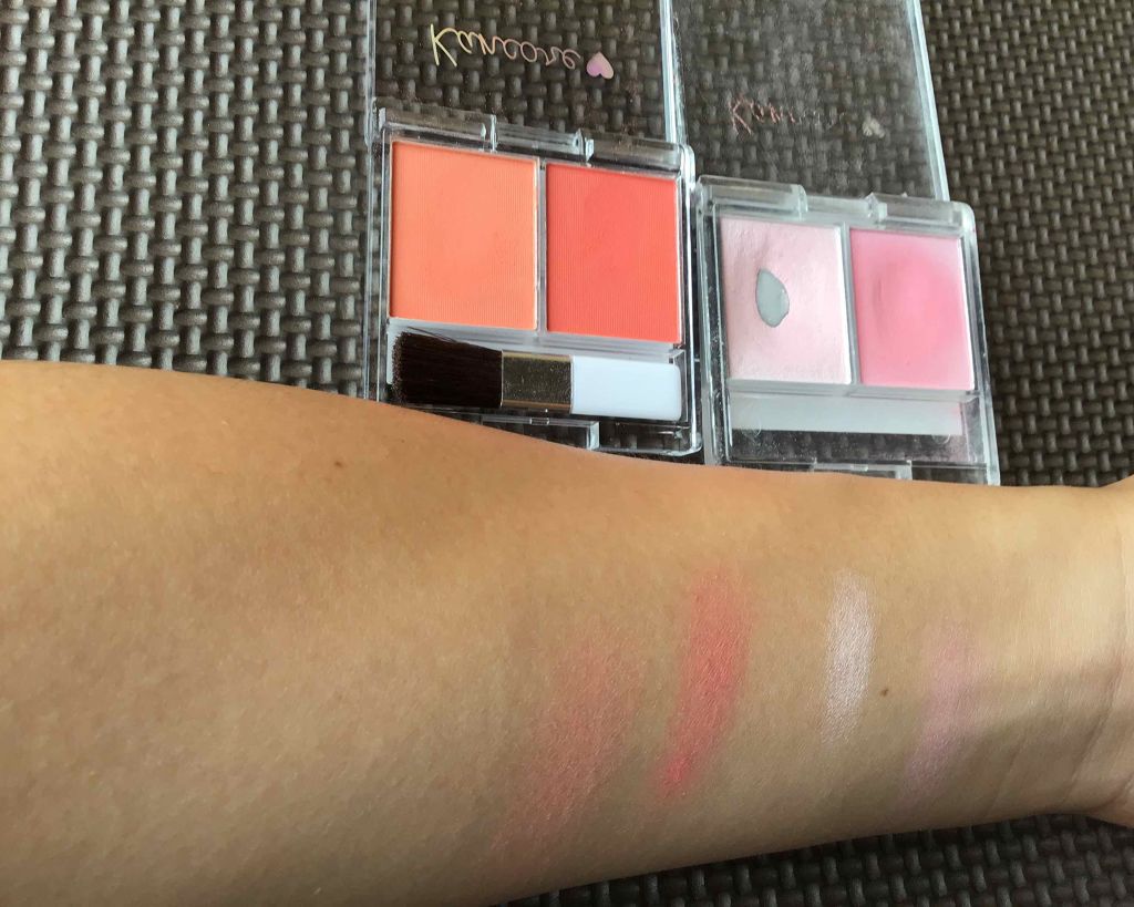 カンコレ チーク/DAISO/パウダーチークを使ったクチコミ(3枚目)