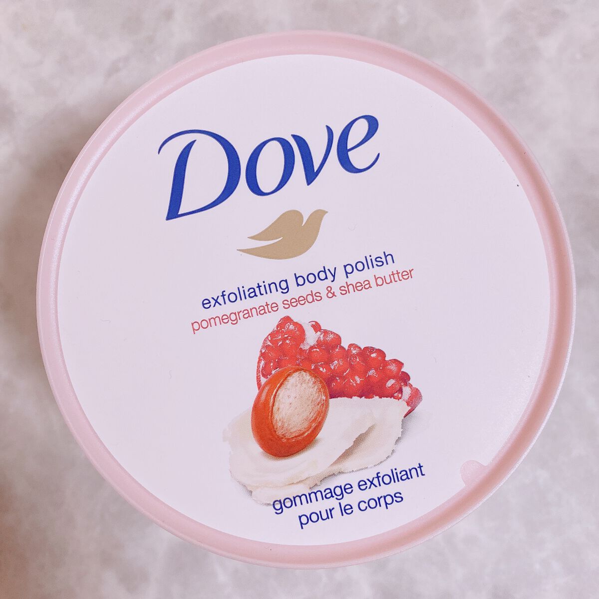 ダヴ ふわとろクリーミースクラブ ザクロ＆シアバター/ダヴ/ボディスクラブを使ったクチコミ（3枚目）