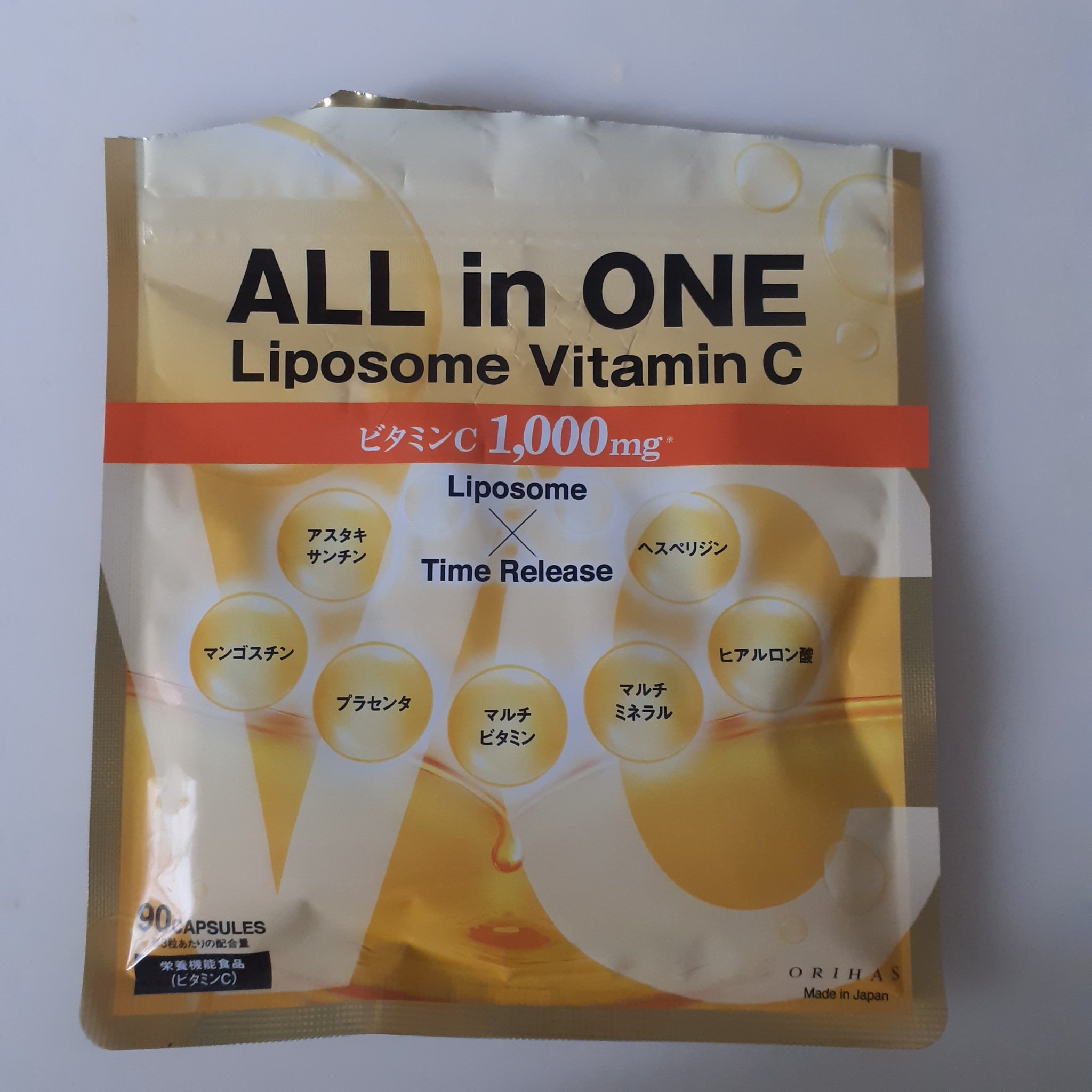 オールインワンリポソームビタミンC/ORIHAS/美容サプリメントを使ったクチコミ（1枚目）