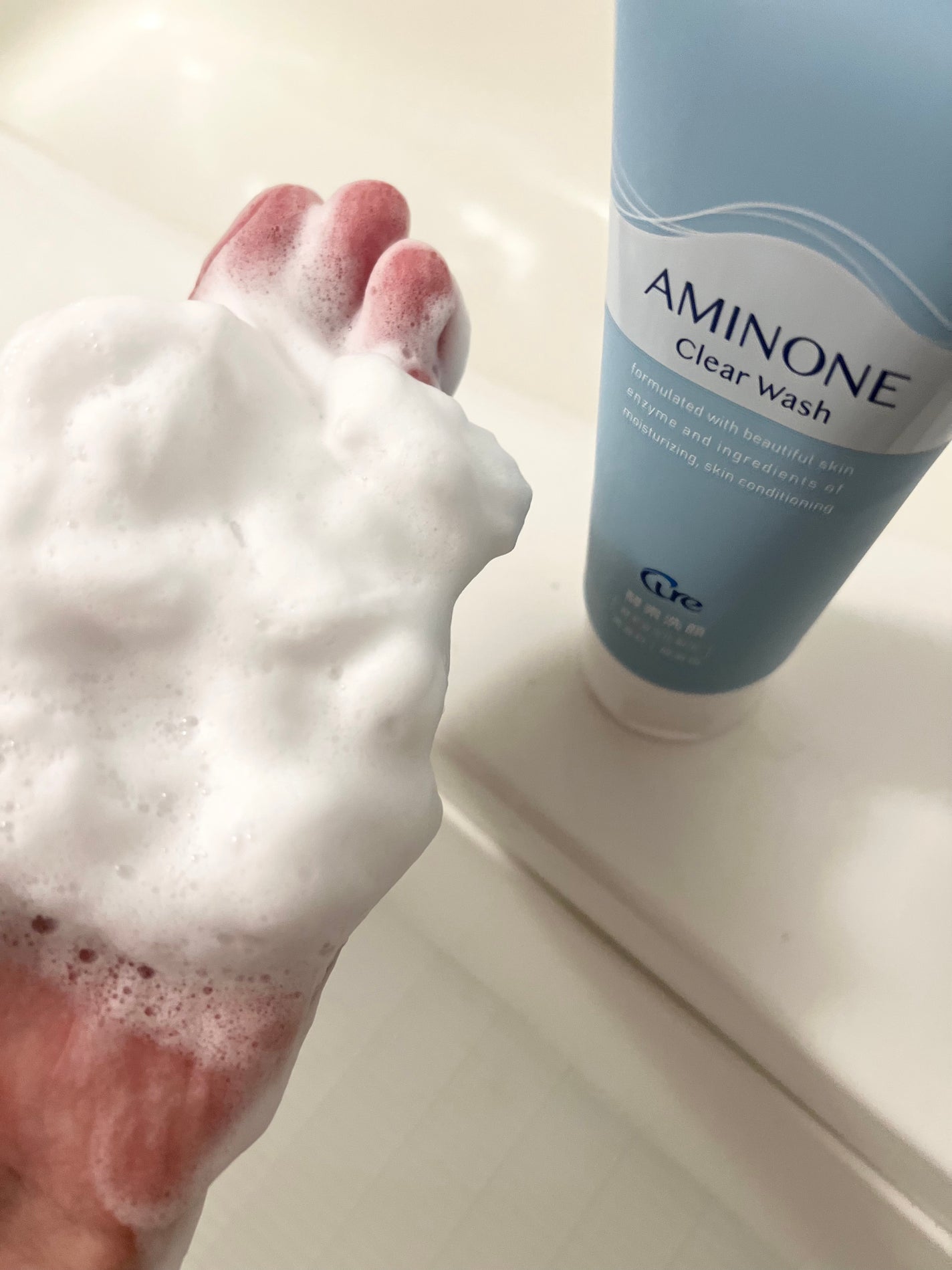 アミノネクリアウォッシュ/Cure/洗顔フォームを使ったクチコミ(5枚目)