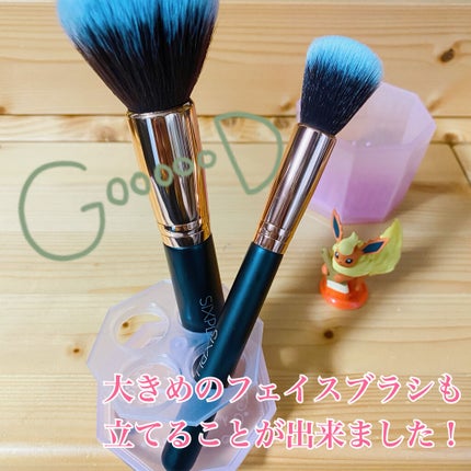 ドライメイクブラシクリーナー/セリア/その他化粧小物を使ったクチコミ(3枚目)