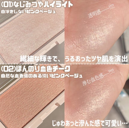 エテュセ グロウスキン フェイスカラー 01 <ハイライター>/ettusais/パウダーハイライトを使ったクチコミ(4枚目)