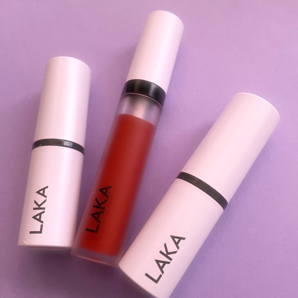 スムースマット リップティント/Laka/口紅を使ったクチコミ（3枚目）