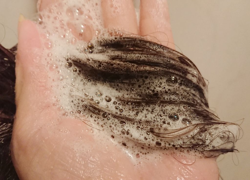 ノンシリコン アミノ酸 シャンプー/コンディショナー白樹（はくじゅ） シャンプー【旧】/MOGANS/市販シャンプーを使ったクチコミ（2枚目）