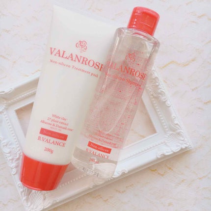 VALANROSE ノンシリコンシャンプー&トリートメントのクチコミ「シャンプーはとろみのあるテクスチャで、良く泡立ちます。頭皮や髪を包み込むようにシャンプーするこ.....」(1枚目)