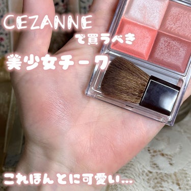 ミックスカラーチークN 01ウォームローズ/CEZANNE/パウダーチークを使ったクチコミ（1枚目）