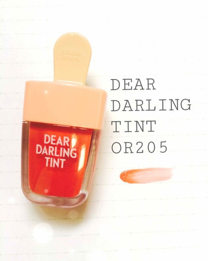 ディアダーリン ウォータージェルティント (アイスティント)/ETUDE/口紅を使ったクチコミ(1枚目)