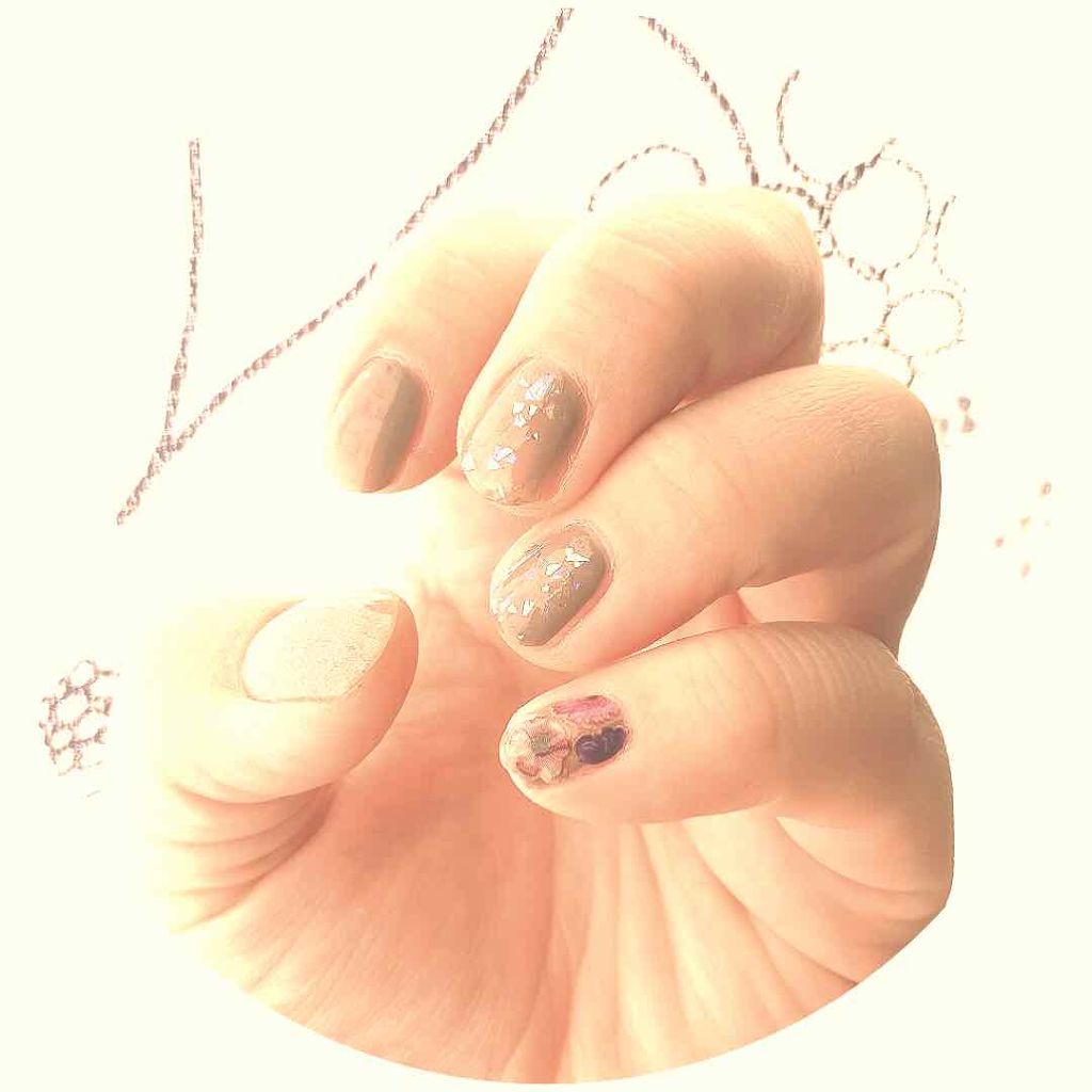 ネイルアートシール/DAISO/ネイルシールを使ったクチコミ（2枚目）