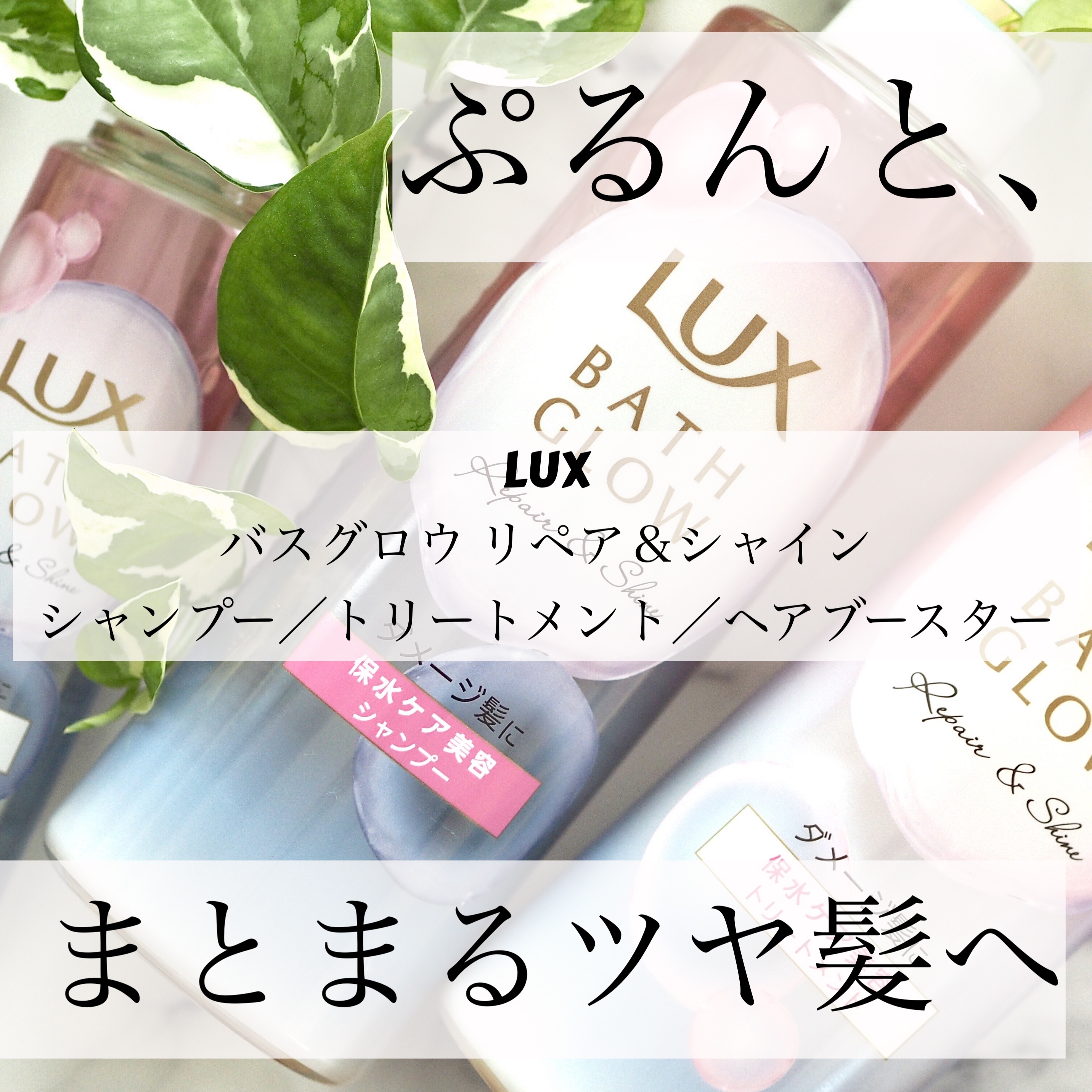 バスグロウ リペア&シャイン シャンプー / トリートメント/LUX/市販シャンプーを使ったクチコミ（1枚目）