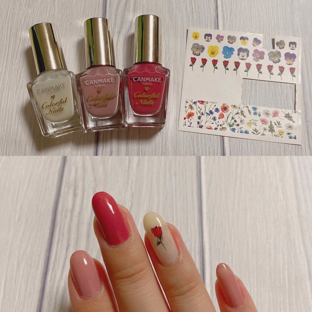 しずくネイルシール/キャンドゥ/ネイルシールを使ったクチコミ（2枚目）