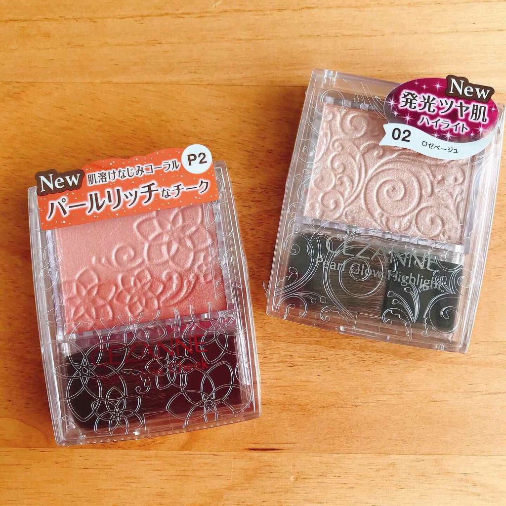 パールグロウチーク/CEZANNE/パウダーチークを使ったクチコミ（2枚目）