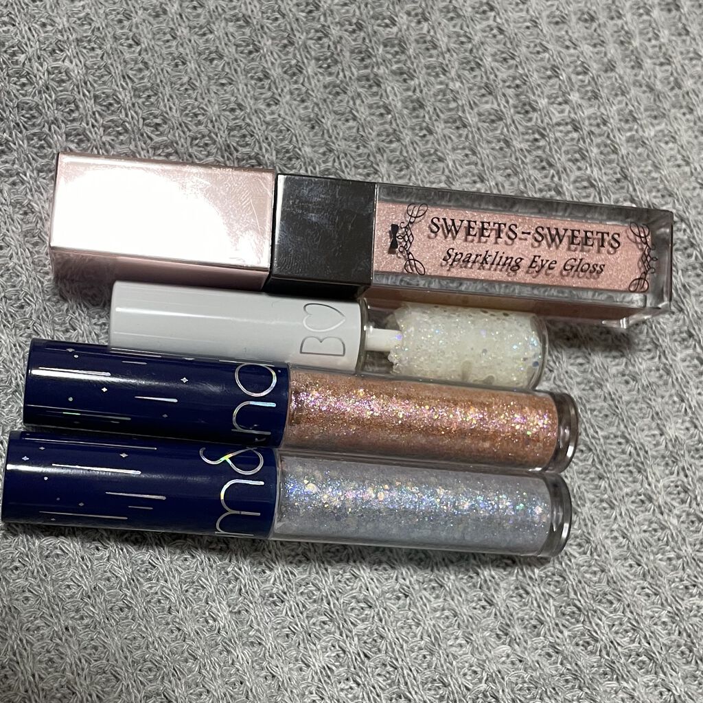 スパークリングアイグロス/スウィーツ スウィーツ/リキッドアイシャドウを使ったクチコミ（2枚目）