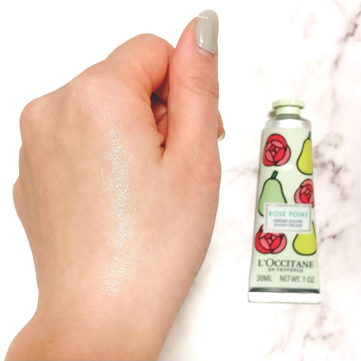 ラ・フランス ローズ ハンドクリーム/L'OCCITANE/ハンドクリームを使ったクチコミ(3枚目)