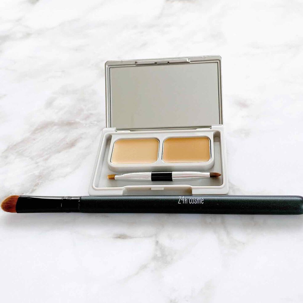 24 ミネラルUVコンシーラーデュオ&ブラシセット/24h cosme/パレットコンシーラーを使ったクチコミ(2枚目)